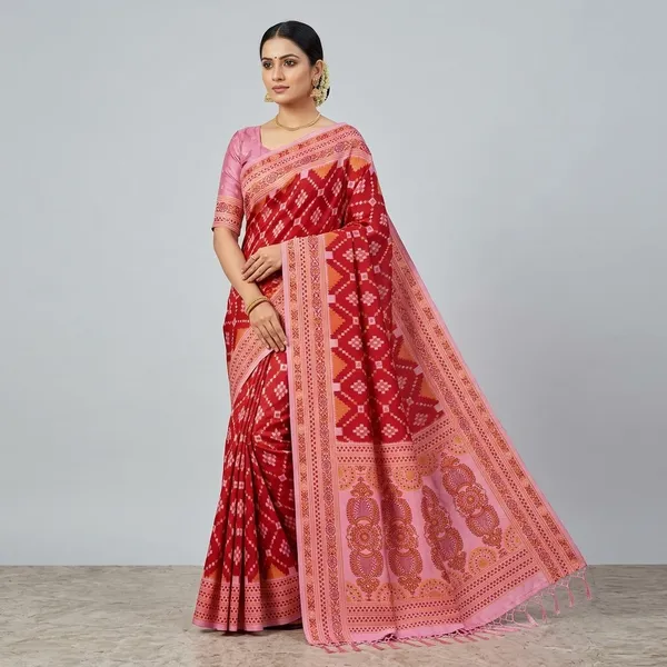 Maroon_And_Pink_Banarasi_Art_Silk_Saree_For_Women