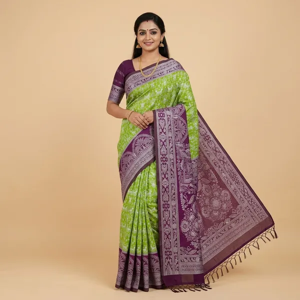 Green_Banarasi_Art_Silk_Saree_For_Women