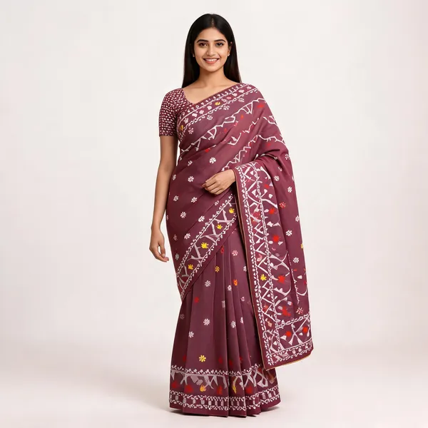 Mauve_Soft_Kanchipuram_Litchi_Korvai_Silk_Saree_For_Women