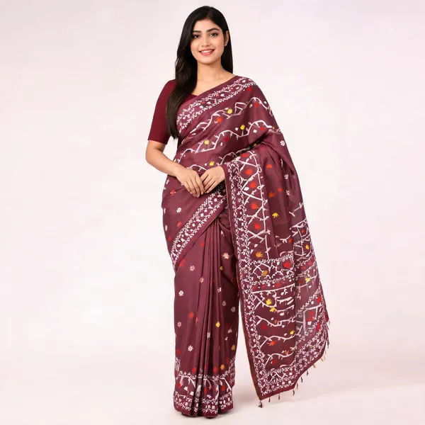 Mauve_Soft_Kanchipuram_Litchi_Korvai_Silk_Saree_For_Women