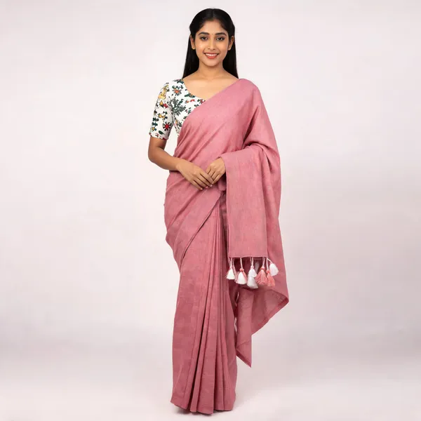 Pink_Khadi_Cotton_Saree_For_Women