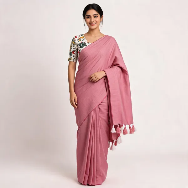 Pink_Khadi_Cotton_Saree_For_Women