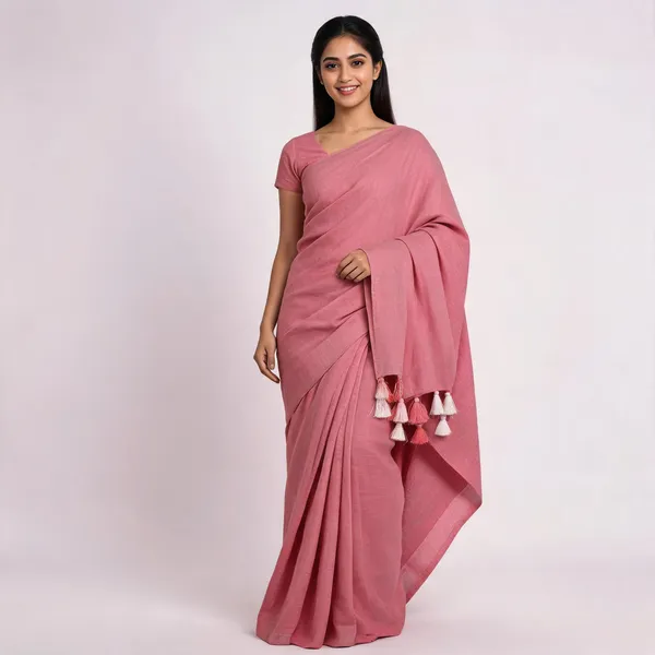 Pink_Khadi_Cotton_Saree_For_Women