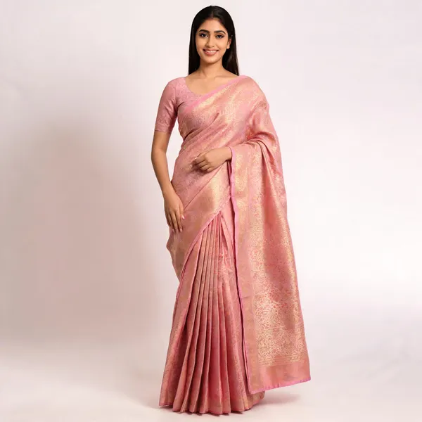 Pink_Softy_Banarasi_Saree_For_Women