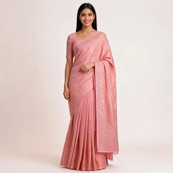 Pink_Softy_Banarasi_Saree_For_Women