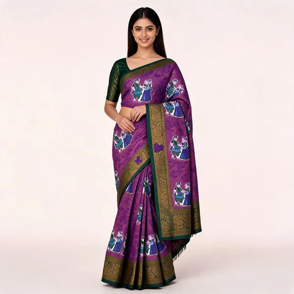 Purple_Banarasi_Art_Silk_Saree_For_Women
