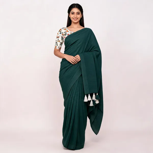 Green_Khadi_Cotton_Saree_For_Women