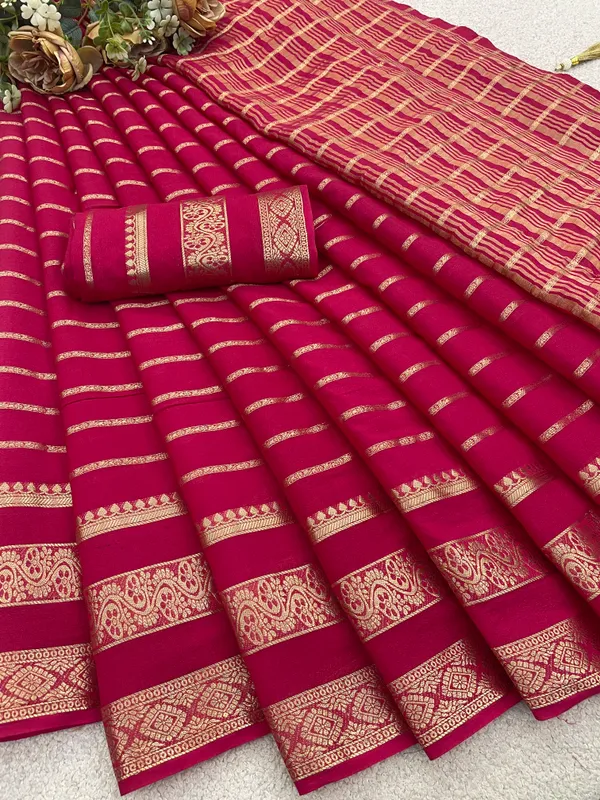Magenta_Crepe_Silk_Saree_For_Women
