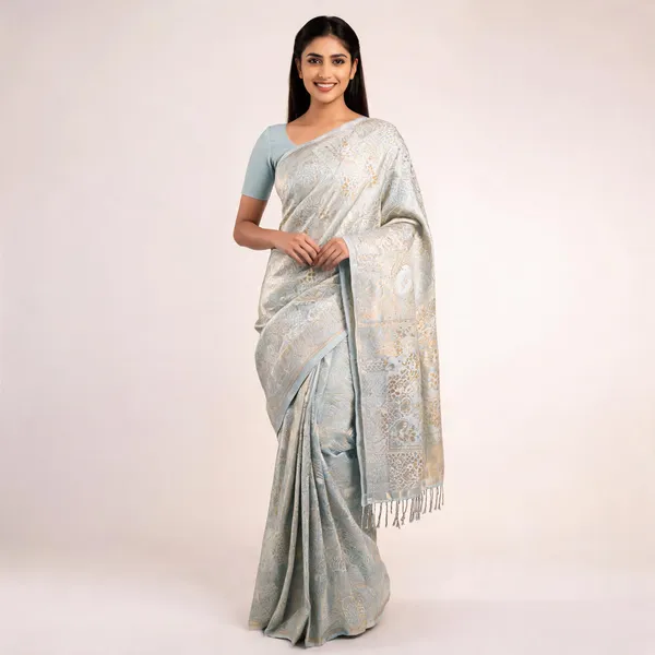 Off_White_Softy_Banarasi_Saree_For_Women