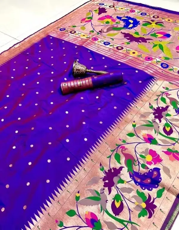 Purple_Paithani_Banarasi_Silk_Saree_For_Women