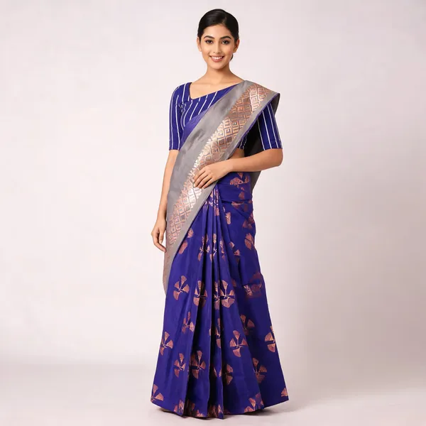Blue_Lightweight_Soft_Kanjeevaram_Silk_Saree_For_Women