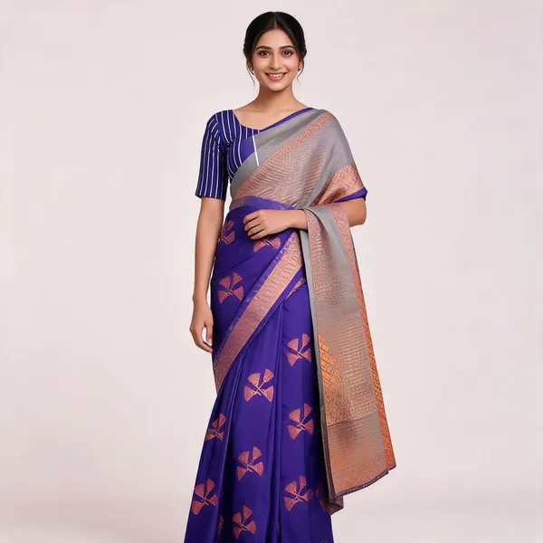 Blue_Lightweight_Soft_Kanjeevaram_Silk_Saree_For_Women