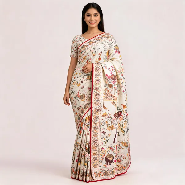 White_Pashmina_Soft_Kanjeevaram_Silk_Saree_For_Women