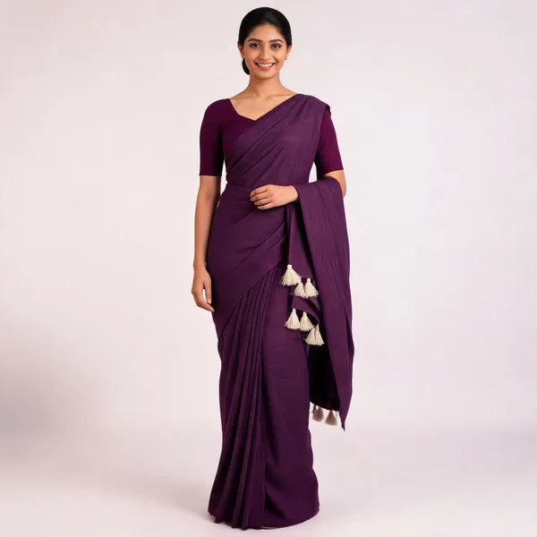 Purple_Khadi_Cotton_Saree_For_Women