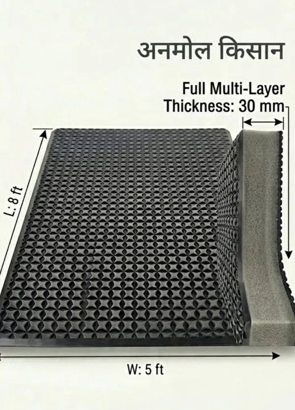 ANMOL_किसान_Heavy_Duty_Rubber_Cattle_Mat_8X5_Ft_30MM_MULTI_CUSHIONING