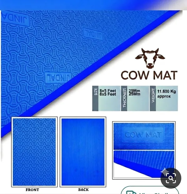 JINDAL_Blue_Cow_mat_For_all_animals,_BPA_Free,_Easy_Clean_And_Waterproof_Heavy_Thickness_25mm_,_Dairy_Farms,_Horse_Stables,_Vet_Clinics