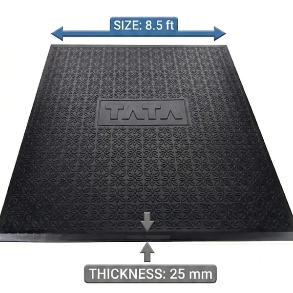 Tata_Black_Rubber_Floor_Mat_8.5_Ft_With_Floral_Design