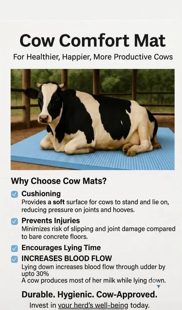 MRF_BLUE_Cow_Mat_For_all_animals,_BPA_Free,_Easy_Clean_And_Waterproof_Heavy_Thickness_25mm