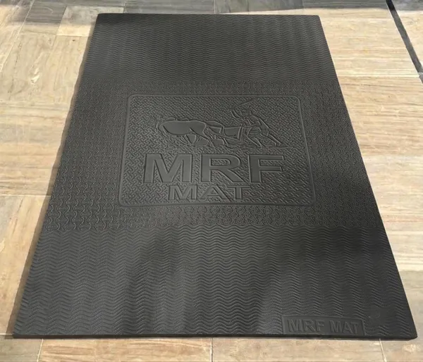 MRF_BLACK_Heavy_Duty_Rubber_Cow_Mat_(8x5_Feet,_25mm_Thickness)