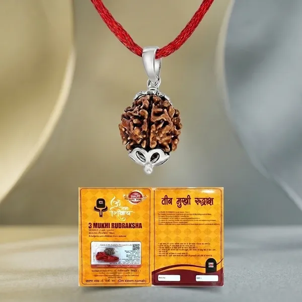 Certified_Natural_3_Mukhi_Rudraksha_Pendant_with_Red_Thread_1_to_10_Mukhi_Available