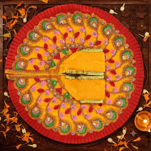 5_No._Laddu_Gopal_Poshak_Combo_Set_Size_5_-_2pc_Dress,_1pc_Mukut,_1pc_Mala,_And_1_Kada_Jodi_Assorted_Colors,_Same_Design