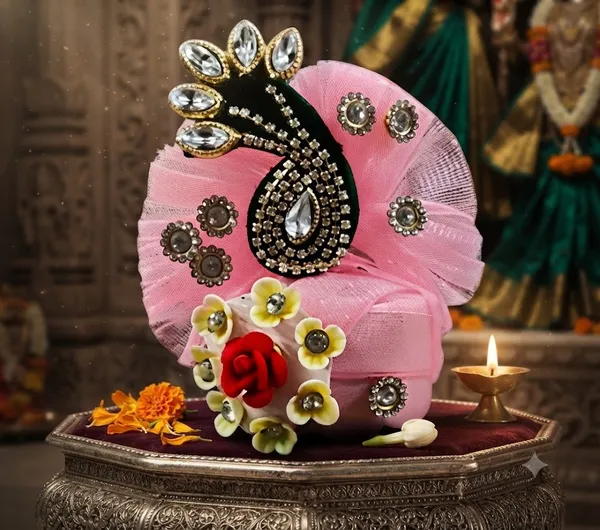 Pink_Laddu_Gopal_Heavy_Embroidery_Poshak_Set_Size_No._6_-_Includes_Matching_Mukut,_PatkaAndScarf,_and_Choli_3-Piece_Suit_Set