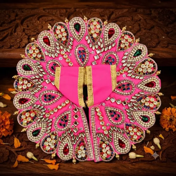 Premium_Pink_Handcrafted_Zardosi_Poshak_for_Laddu_Gopal_Ji_Size_4_-_Heavy_Stone,_Kundan_And_Bead_Work_Kanha_Ji_Dress_Single_Piece_Pack