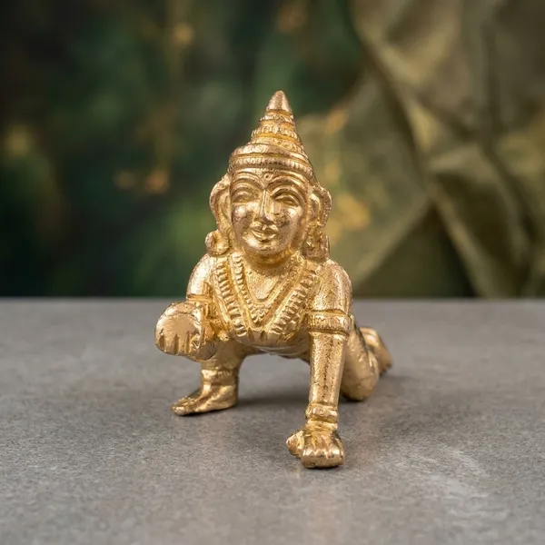 Ashtadhatu_Style_Pure_Brass_Thakurji_Murti_Size_4_Laddu_Gopal_Ji_Pital_Idol_for_Janmashtami_And_Daily_Puja