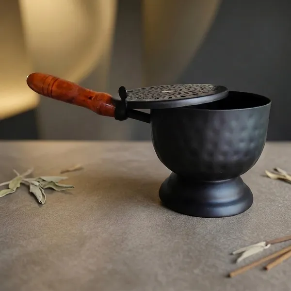 Premium_Hammered_Metal_Dhoop_Dani_with_Wooden_Handle_Traditional_Incense_Burner_for_Daily_Hawan,_Puja,_Spiritual_Peace_And_Positivity_Matte_Black_Finish