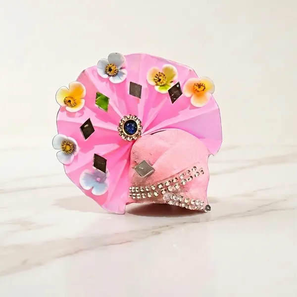 HandCrafted_Embroidered_+_Makhmal_Laddu_Gopal_Poshak_with_Matching_Pagadi_for_Size_1_Colours_May_Vary.