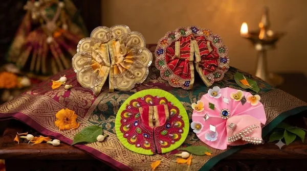 HandCrafted_Embroidered_+_Makhmal_Laddu_Gopal_Poshak_with_Matching_Pagadi_for_Size_1_Colours_May_Vary.