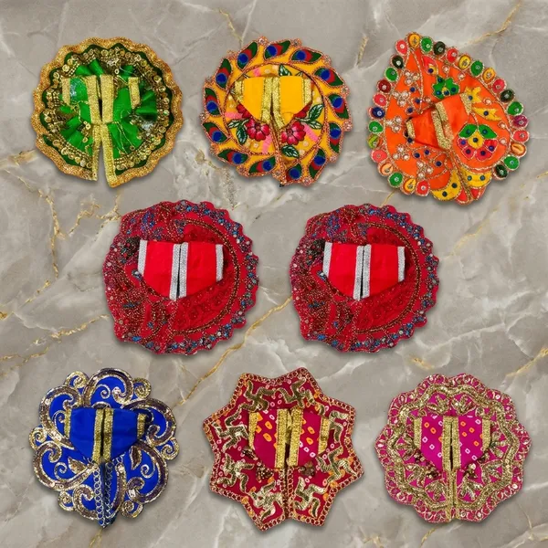 6_Pcs_Combo_Laddu_Gopal_Poshak_Size_1_-_Designer_LG_Kanha_Ji_Dress_Set_Assorted_Colors,_Same_Design