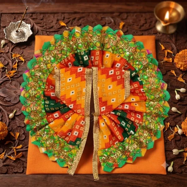Laddu_Gopal_Ji_Poshak_Combo_Set_Size_3_-_4_Pcs_Poshak_And_1_Pc_Mukut_Assorted_Colors,_Same_Design