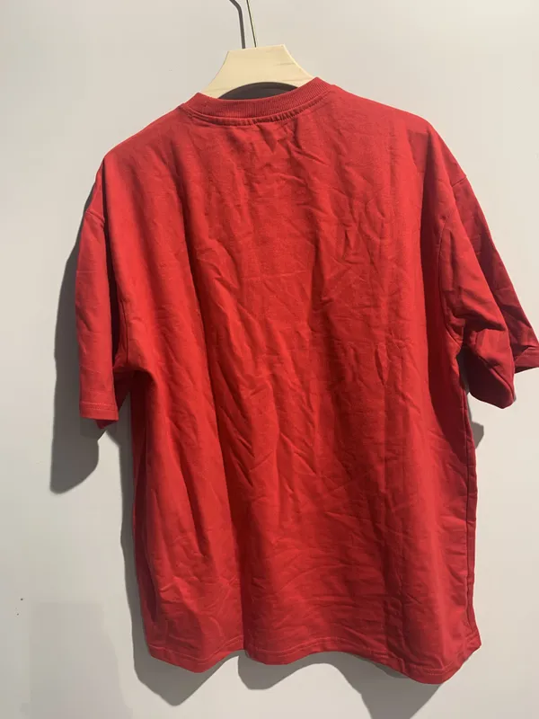 Red_Cotton_Relaxed_Fit_T-Shirt_For_Men_And_Peach