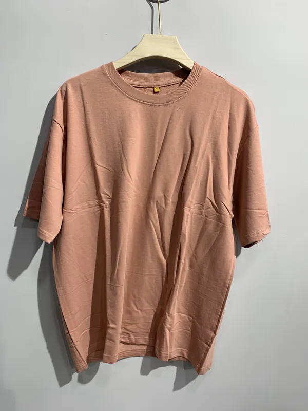 Red_Cotton_Relaxed_Fit_T-Shirt_For_Men_And_Peach
