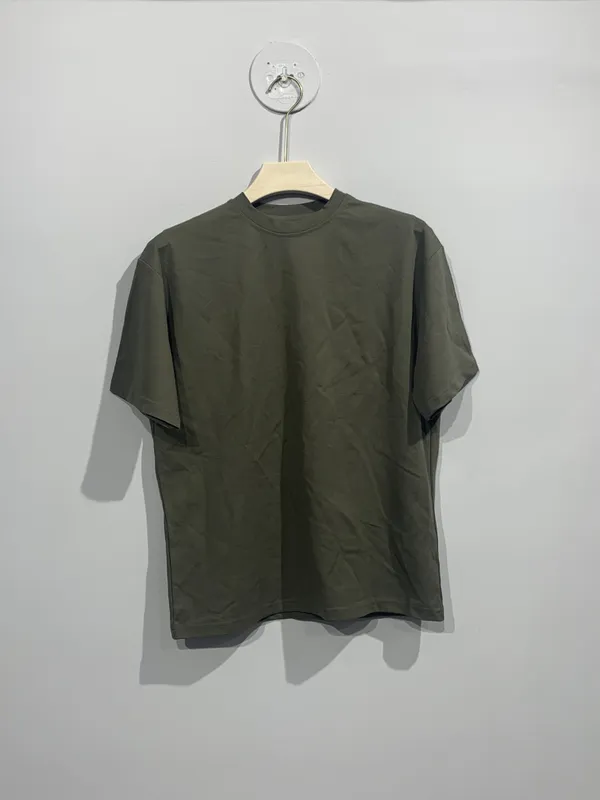 Slate_Blue_Cotton_Regular_Fit_T-Shirt_For_Men_And_Olive_Cotton_Blend