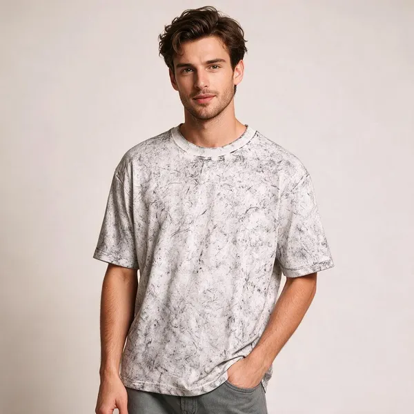 Grey_Cotton_Marbled_Regular_Fit_T-Shirt_For_Men