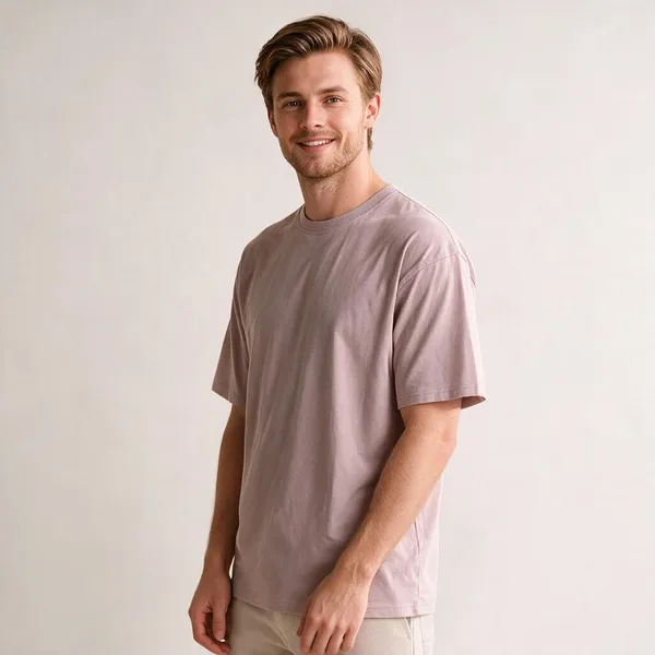 Beige_Cotton_Relaxed_Fit_T-Shirt_For_Men