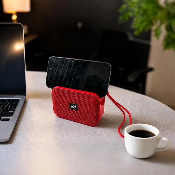 Mz_Red_Portable_Bluetooth_Speaker_With_Mobile_Holder