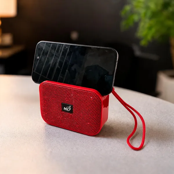 Mz_Red_Portable_Bluetooth_Speaker_With_Mobile_Holder