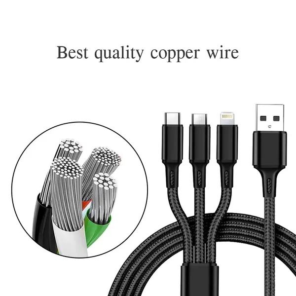 3_In_1_Cable_1_2_M_1121_Compatible_With_Android_Ios_Black_One_Cable