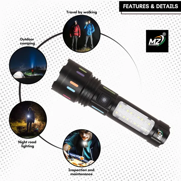Led_Torch_Light_Stylish_Multi_Color_Design_Front_Side_Illumination