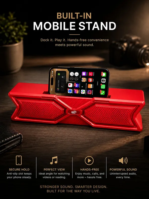 Mz_Red_Bluetooth_5.3_Portable_Speaker