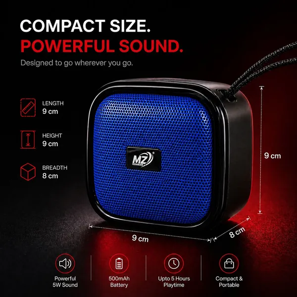 Mz_Compact_Portable_Bluetooth_Speaker_With_Carry_Strap