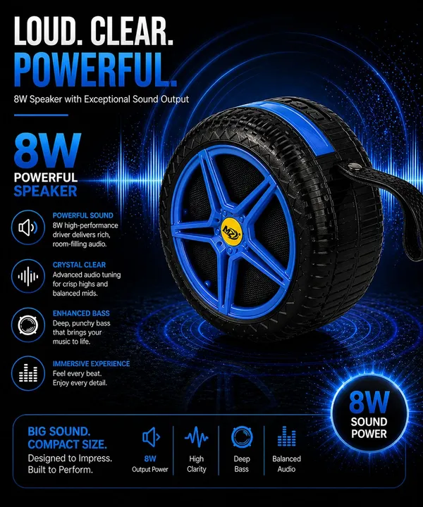 Tyre_Design_Bluetooth_Speaker_With_Mobile_Stand