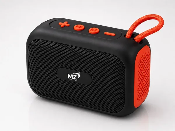 Mz_Black_Orange_Portable_Bluetooth_Speaker_With_Fm_Radio