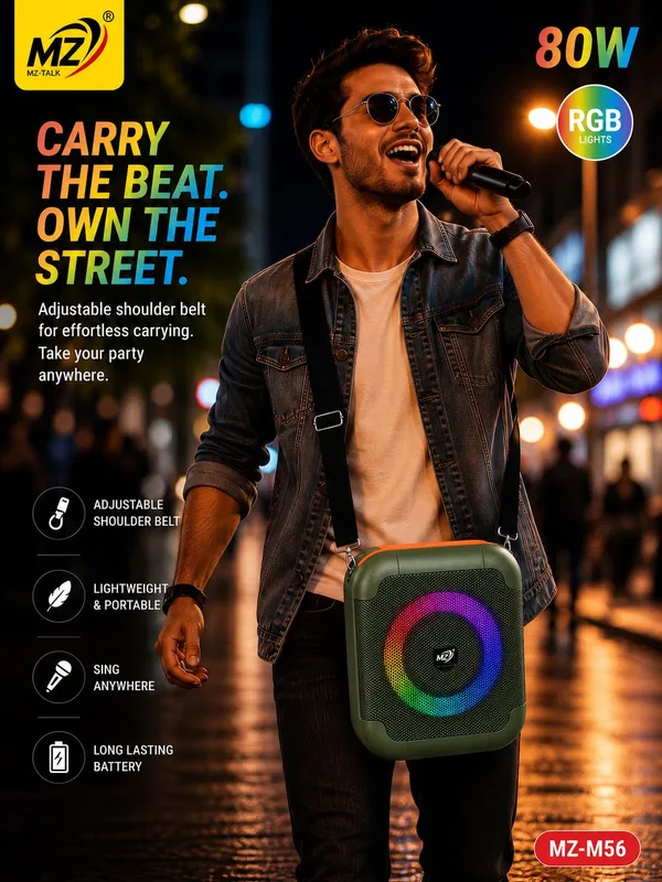 Mz-Talk_Mz-M56_80W_Rgb_Karaoke_Bluetooth_Speaker_With_2_Wireless_Mics