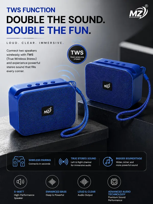 Mz_Blue_Tws_Portable_Bluetooth_Speaker