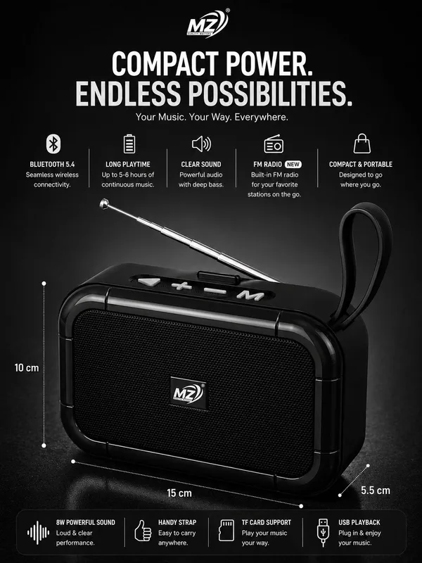 Mz_Black_Portable_Bluetooth_Speaker_With_Carry_Strap