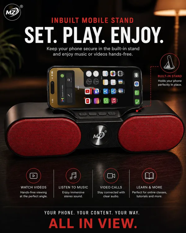 Mz_Dual_Speaker_Bluetooth_5.3_Speaker_With_Mobile_Stand